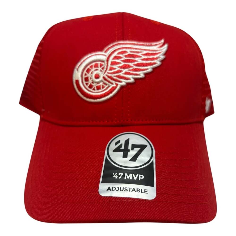47 Brand Detroit Red Wings NHL red trucker hat